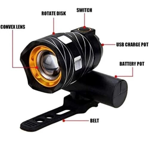 Super Bright 40000LM LED Bike Headlight – USB & Waterproof image 7