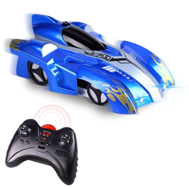 Fast Wall Climbing Remote Controlled Racing Stunt Car - Blue image