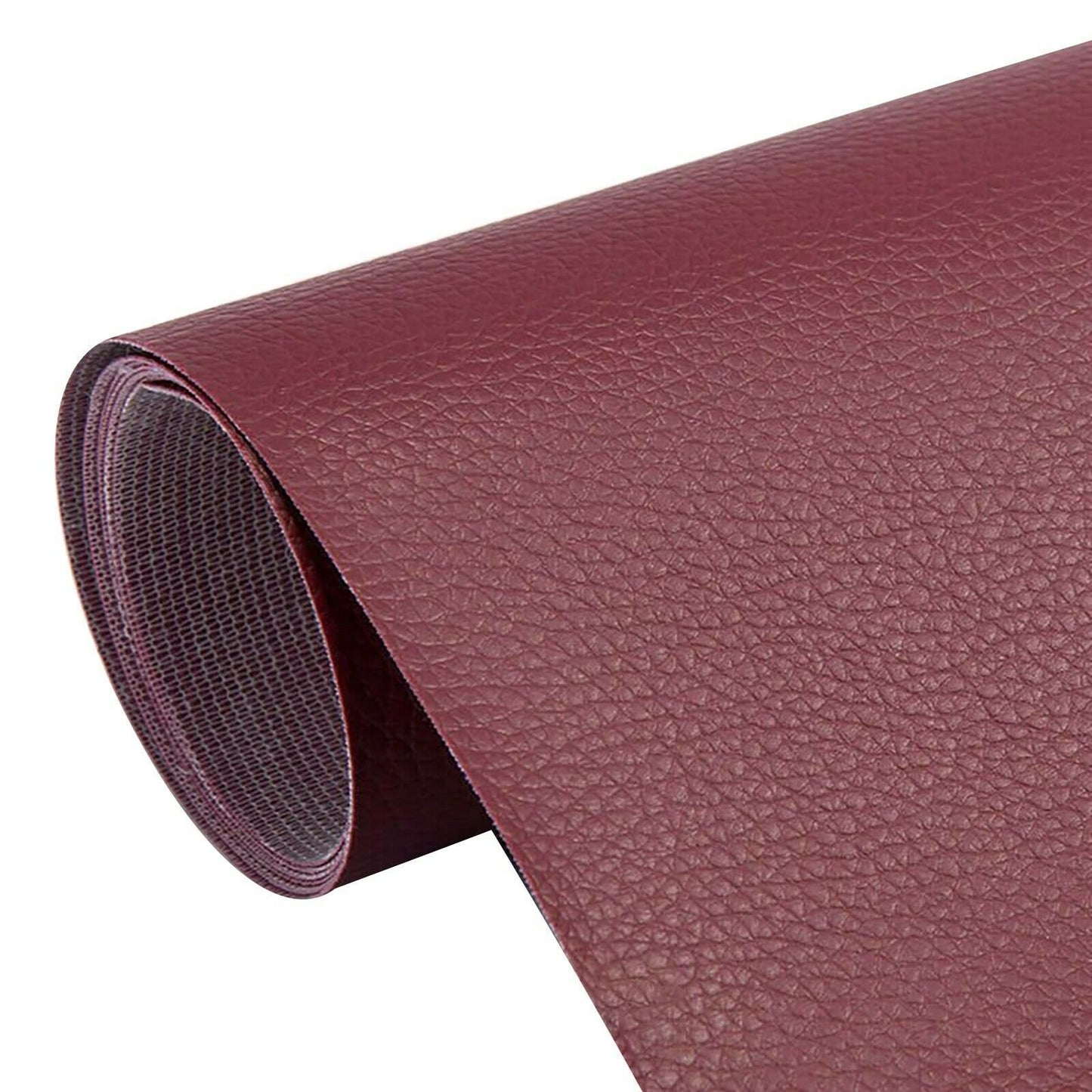 Self-Adhesive Leather Repair Patch Stick on Sofa Repairing Car Bag Seat - Wine, 20X30cm image