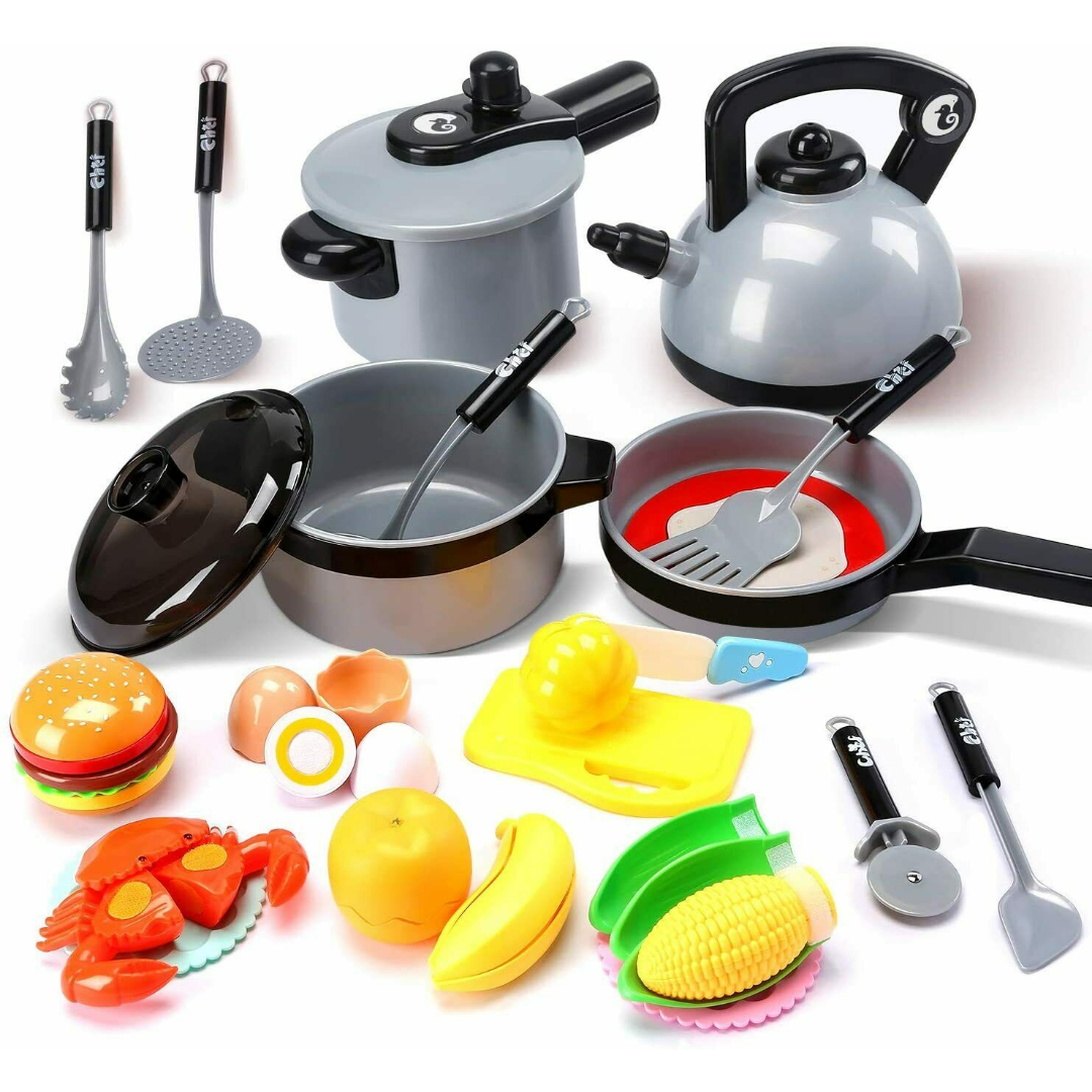 Kids Pots And Pan Cooking Toy Playset image 0