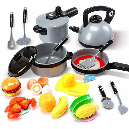 Kids Pots And Pan Cooking Toy Playset image 0