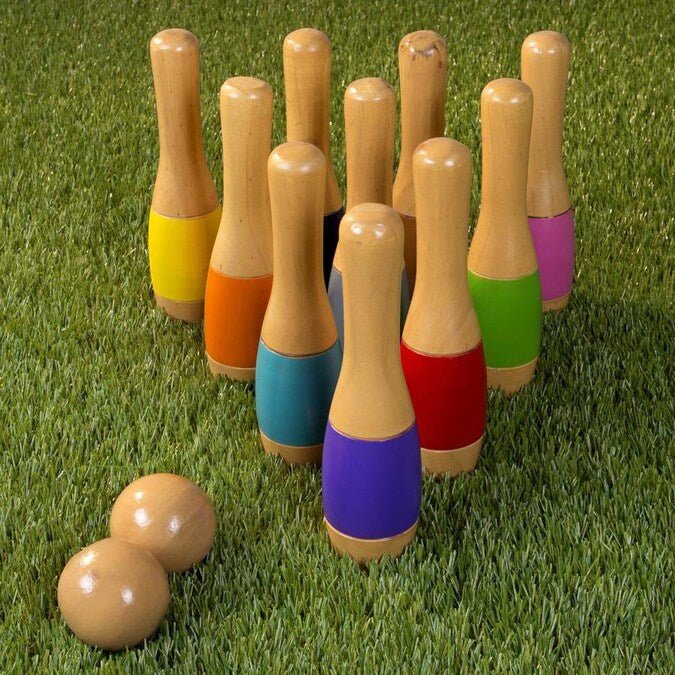 Ultimate Outdoor Wooden Lawn Bowling Set image 0