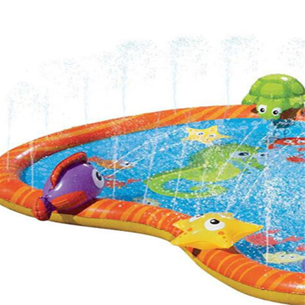 Large Kids Water Sprinkler Splash Pad Mat 55" image 3