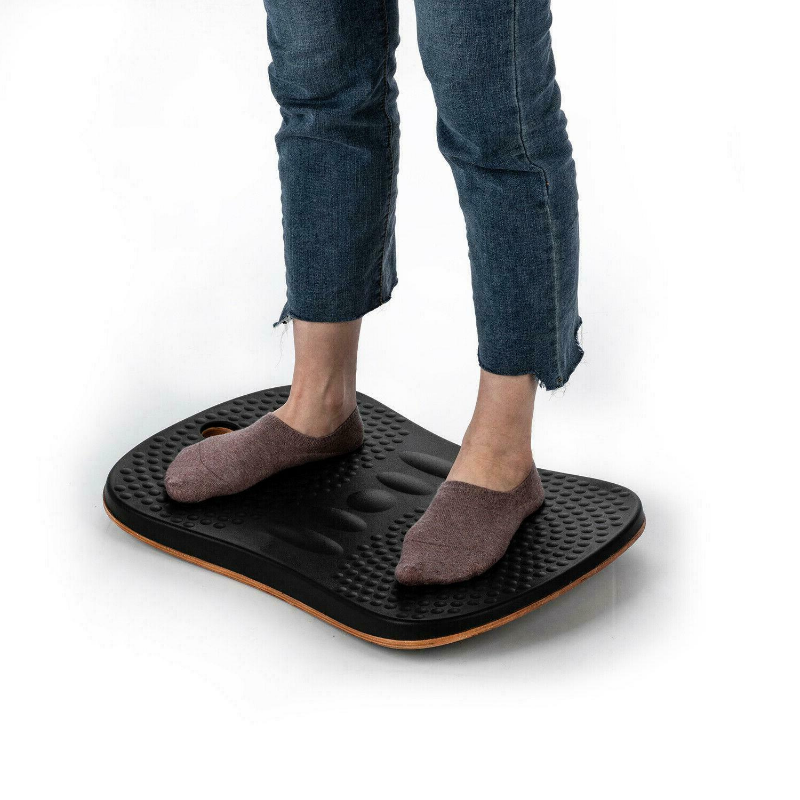 Large Anti Fatigue Standing Desk Wobble Balance Board image 0