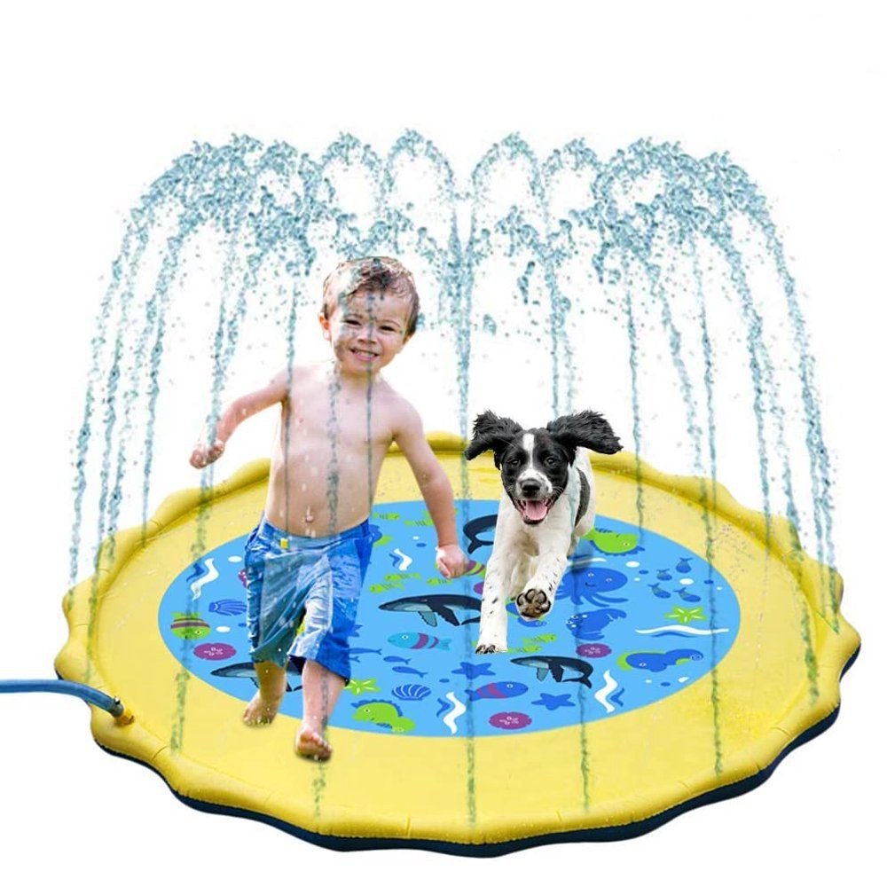 Kids Inflatable Sprinkler Backyard Splash Pad Mat image 0