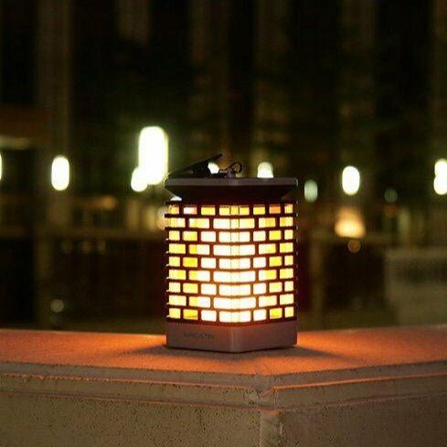 Outdoor Hanging Solar Powered LED Lanterns 6" image 2