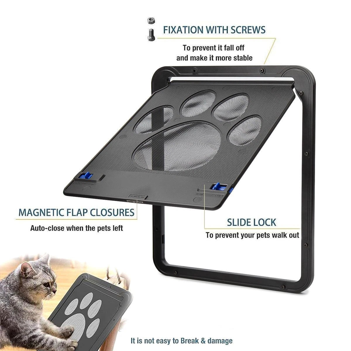 Heavy Duty Smart Locking Pet Screen Door image 8
