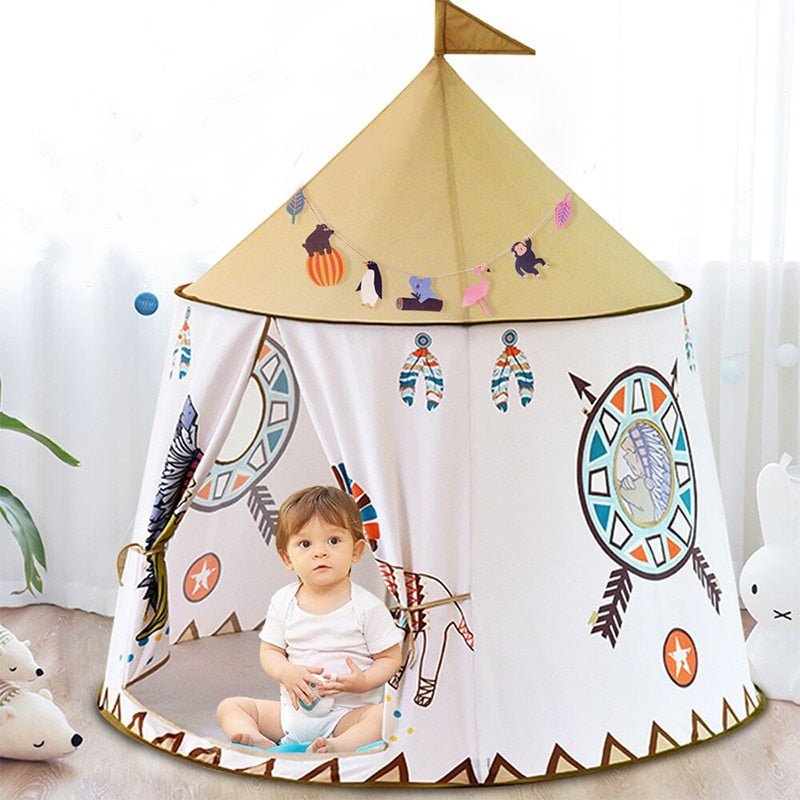 Kids Pop Up Indoor Play Tent Castle House image 0