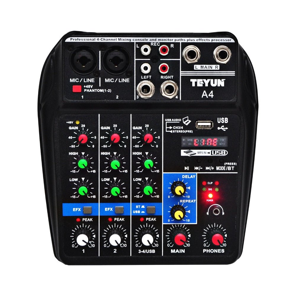 Small Audio Sound Digital Microphone Mixer 48V image 0