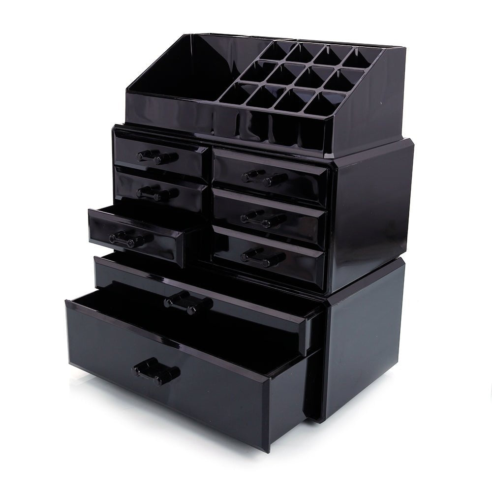 Large Countertop Makeup Storage Drawer Organizer Box image 1