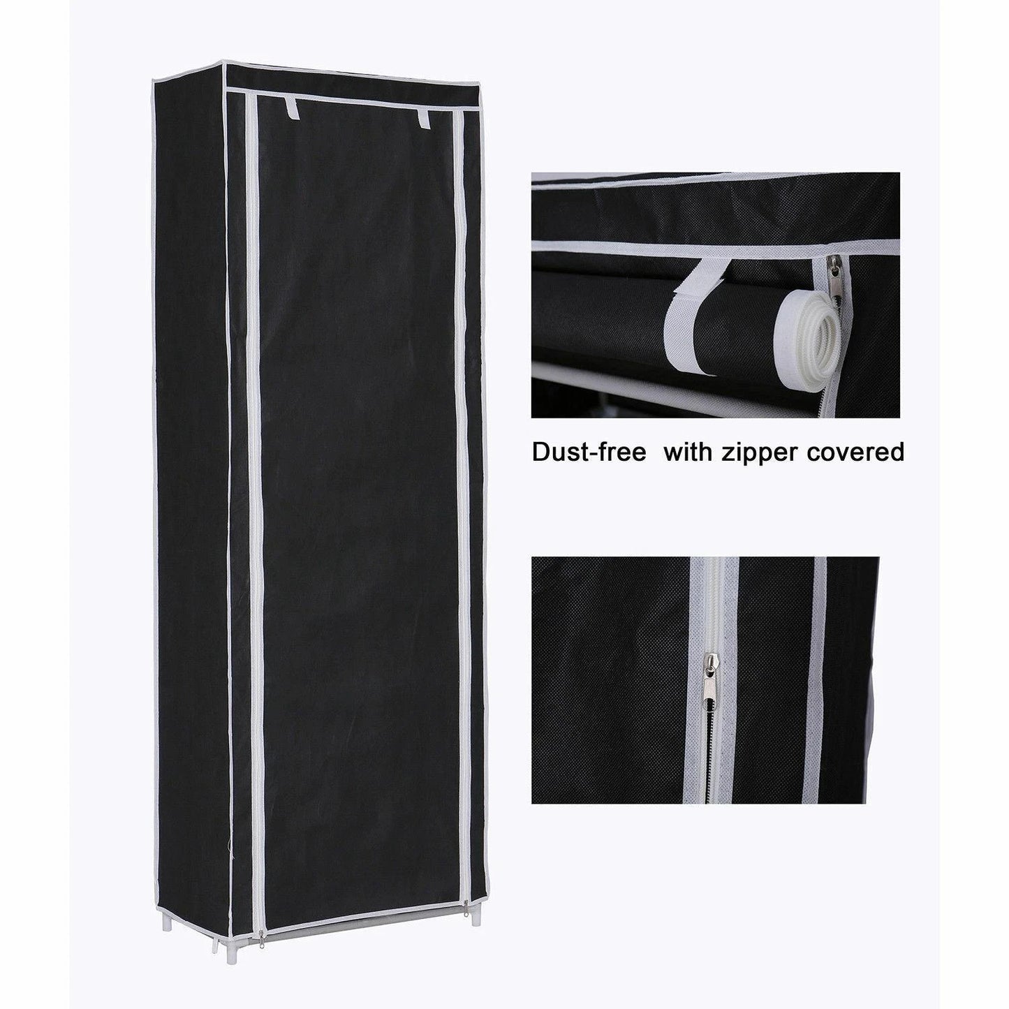 9 Tiers Shoe Storage Organizer Cabinet with Cover image 2