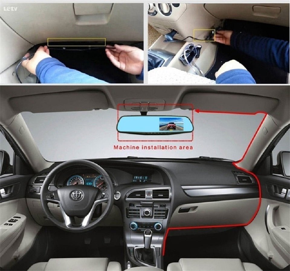 Backup Rearview Mirror Dash Camera For Car image 6