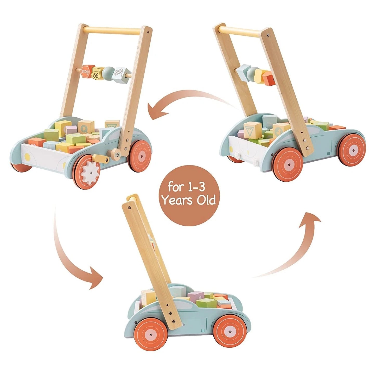 Premium Wooden Baby Push Walker Toy image 5