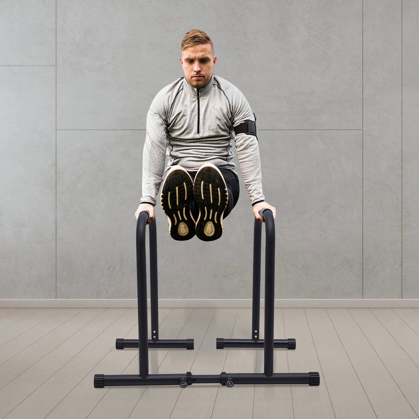 Portable Parallel Home Exercise Dip Station Bar image 2