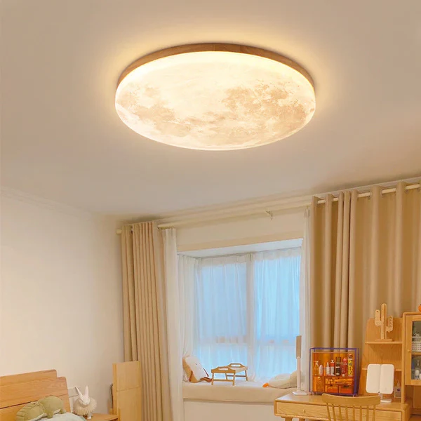 Nordic Minimalist Moon Acrylic LED Mount Ceiling Light image