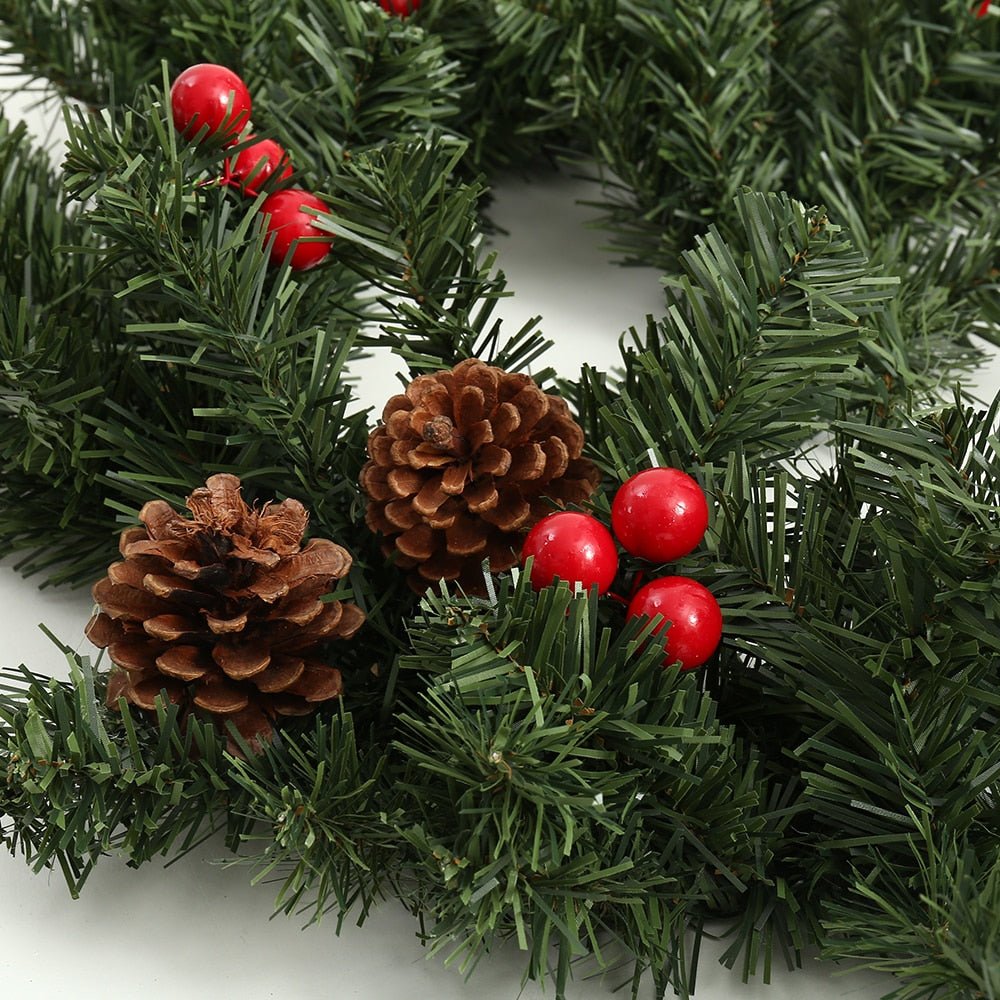 Large Holiday Christmas Pine Cone Mantle Garland image 4