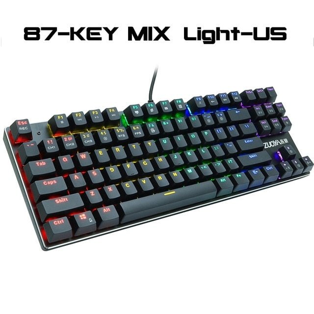 Rainbow RGB Mechanical Gaming Keyboard For PC image 4