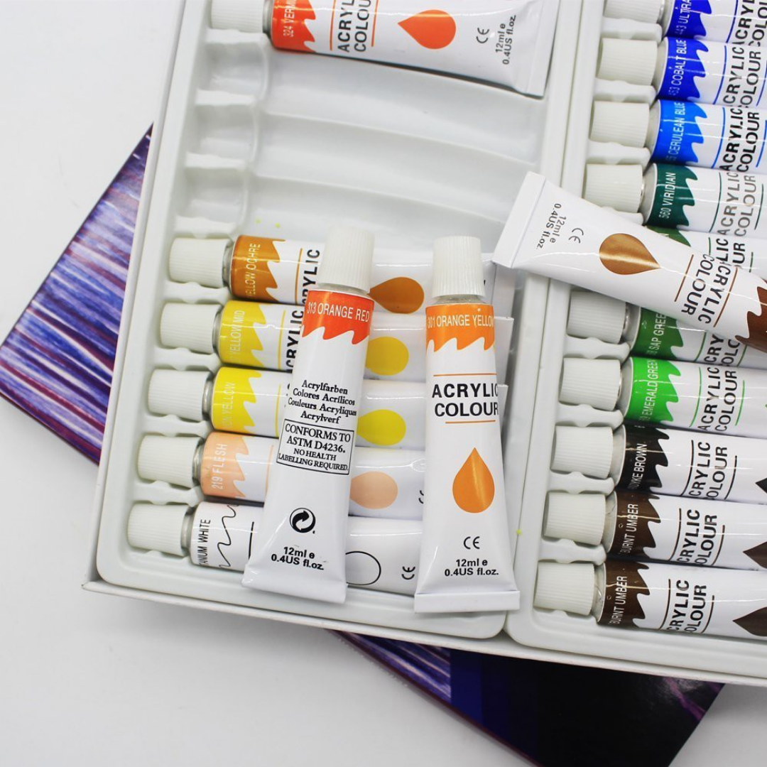 Premium Acrylic Paint Set Kit 24 pcs image 3