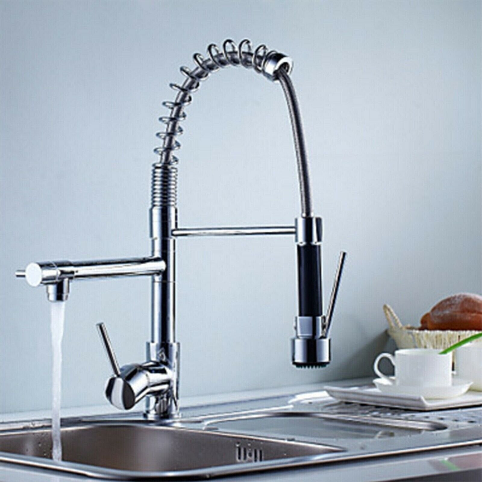 Kitchen Faucet Swivel Single Handle Sink Pull Down Sprayer Mixer Tap image 1