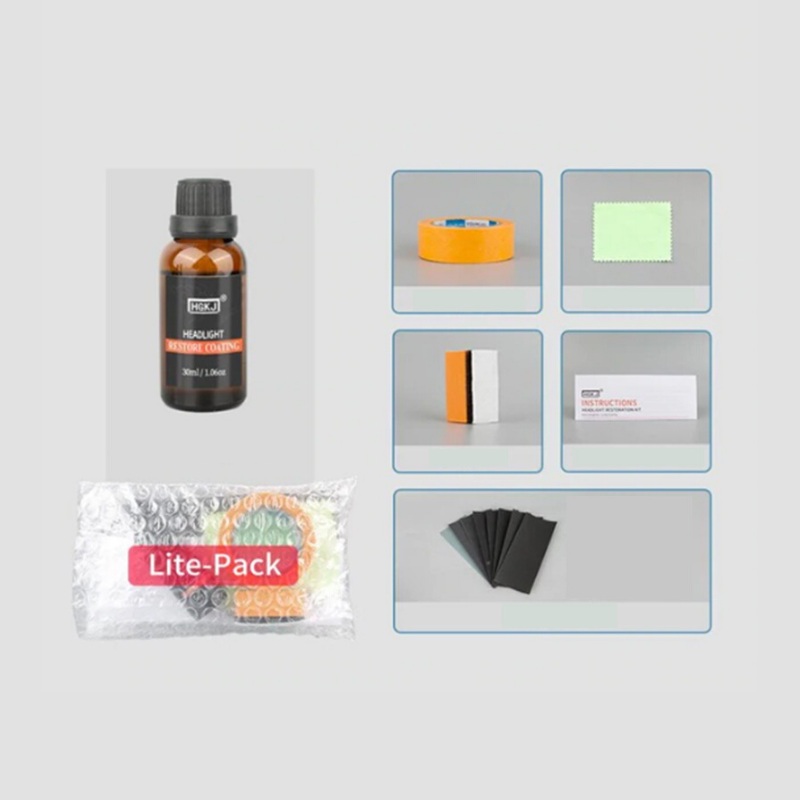 Premium Car Headlight Lens Restoration Cleaner Kit image 2