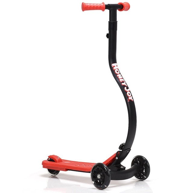 Kids Curved Foldable Riding Kick Scooter image 1