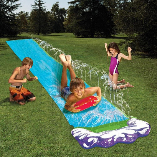 Long Kids Racing Home Water Slide 15' image 0