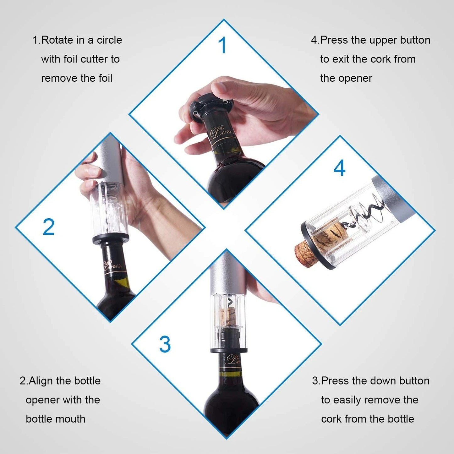 Premium Automatic Electric Wine Bottle Opener image 3