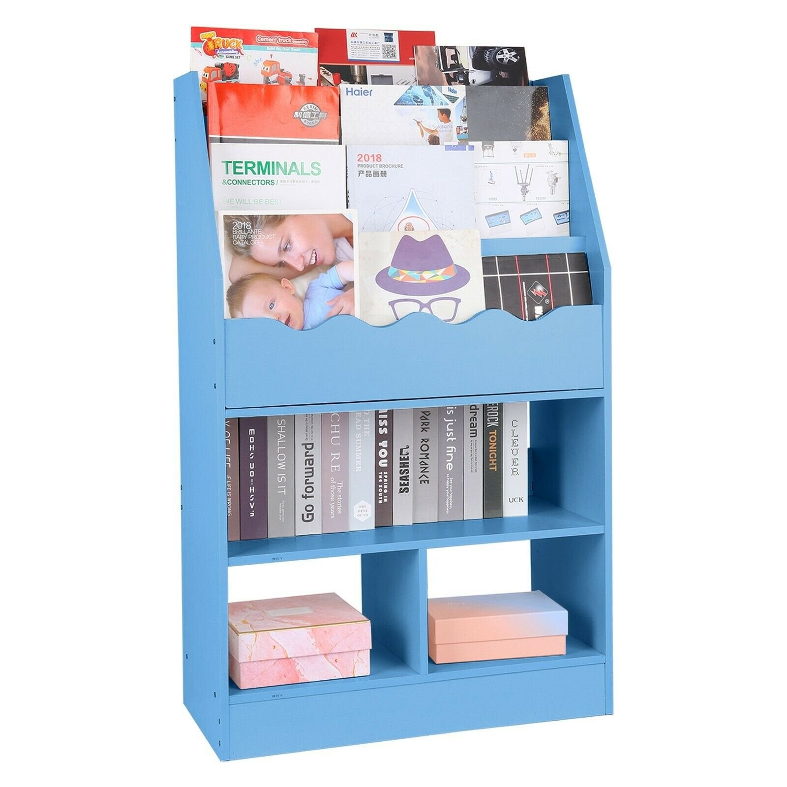 Large Heavy Duty Kids Nursery Room Bookshelf image 0