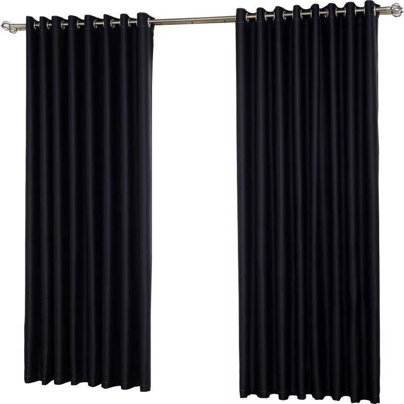 Thermal Insulated Blackout Heat Blocking Curtains - Black, W52in x L95in image