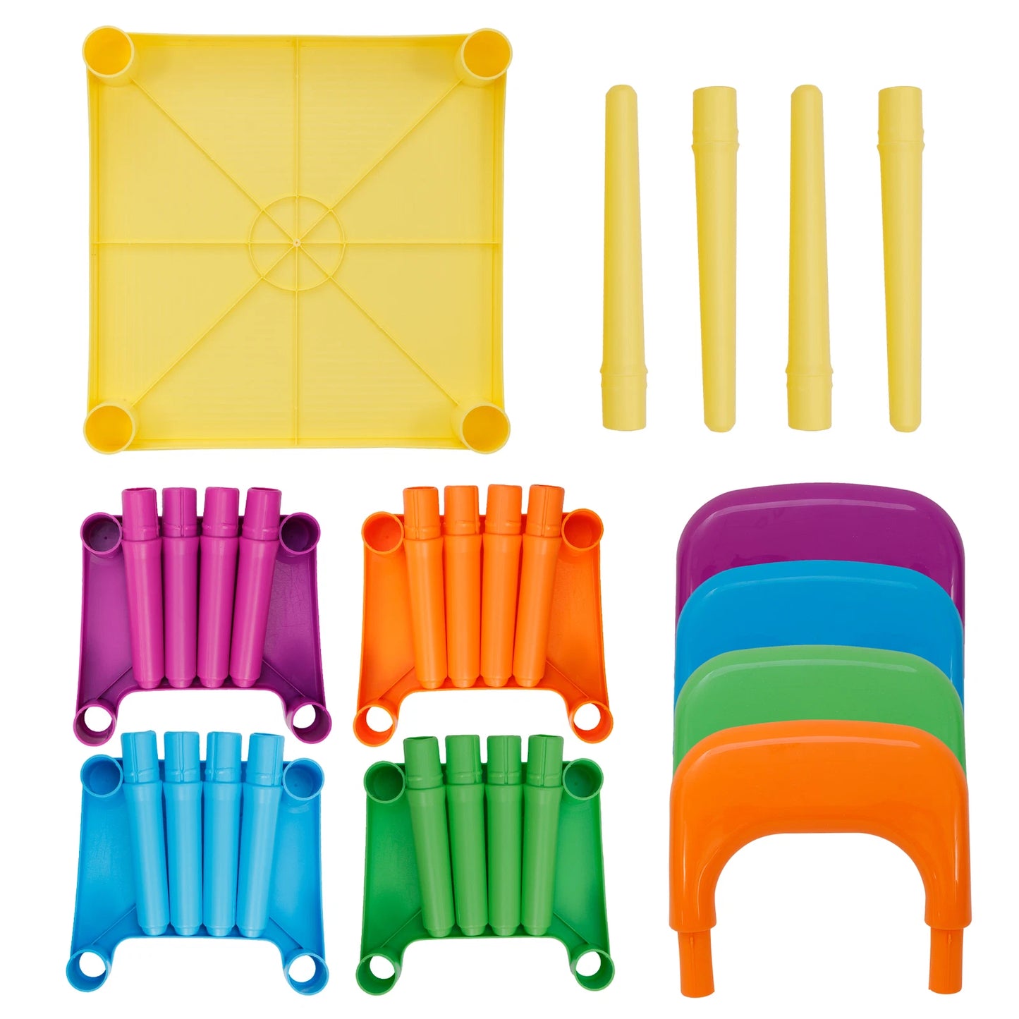 Colorful Kids Activity Learning Play Table And Chairs Set image 11