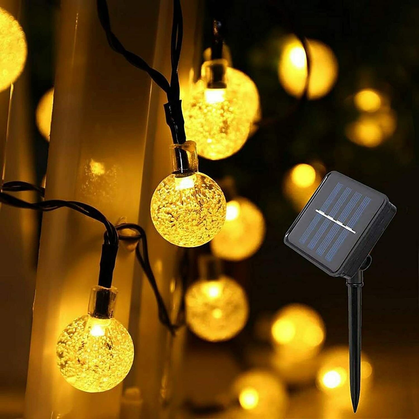 Outdoor Solar Powered Patio String Lights image 0