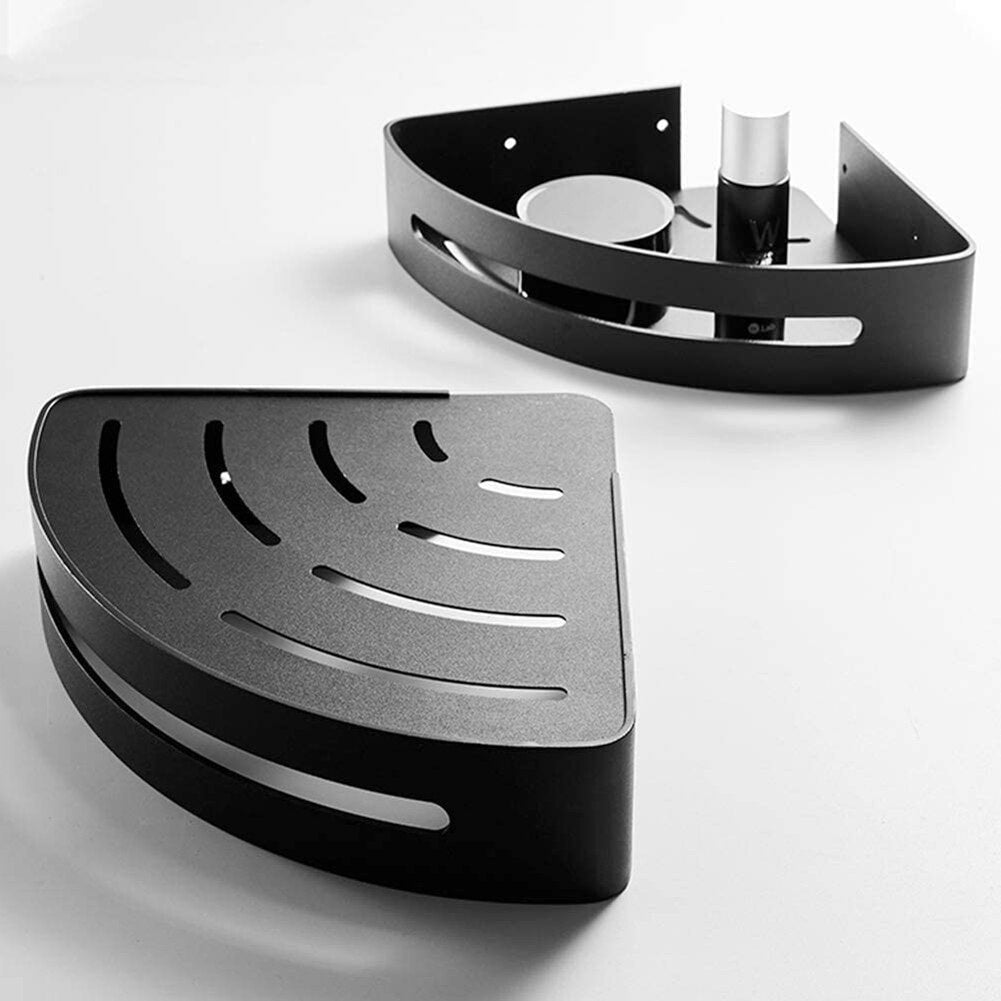 Large Wall Mounted Bathroom Shower Corner Shelf Caddy Rack image 11