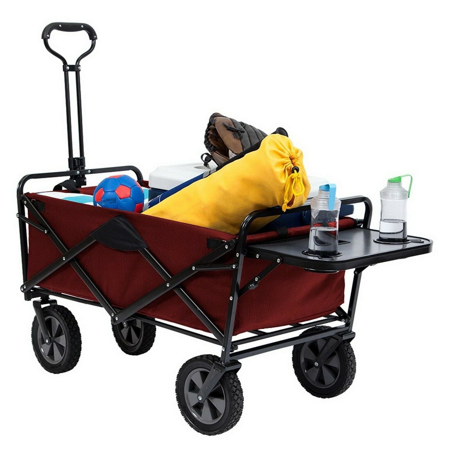 All Terrain Large Folding Collapsible Beach Wagon Cart image 1