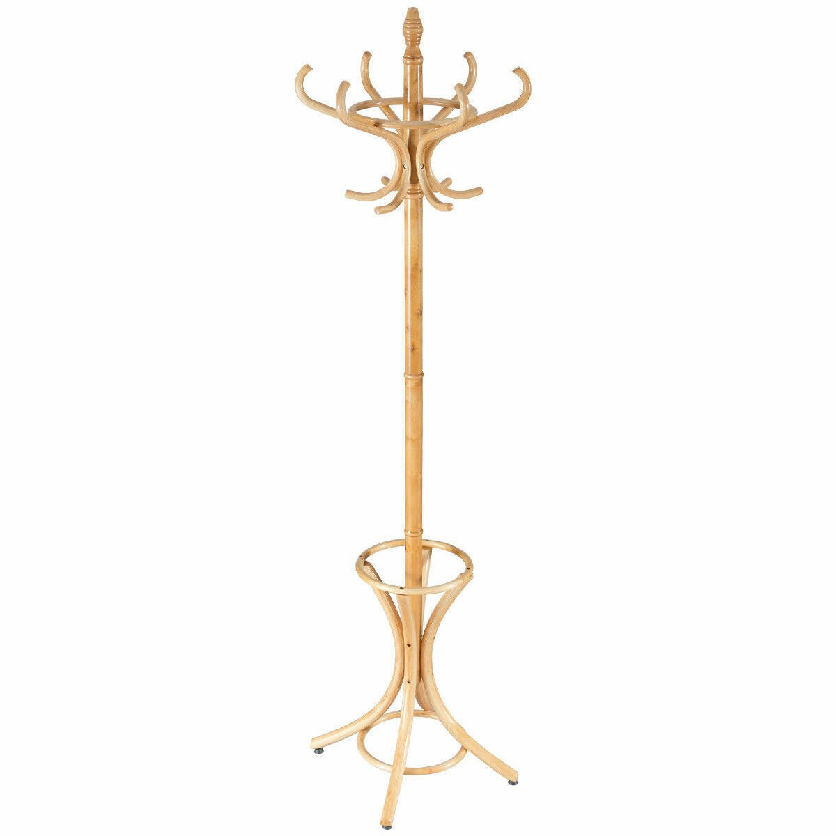 Premium Free Standing Modern Entryway Coat Tree Hanger Rack Stand image 1