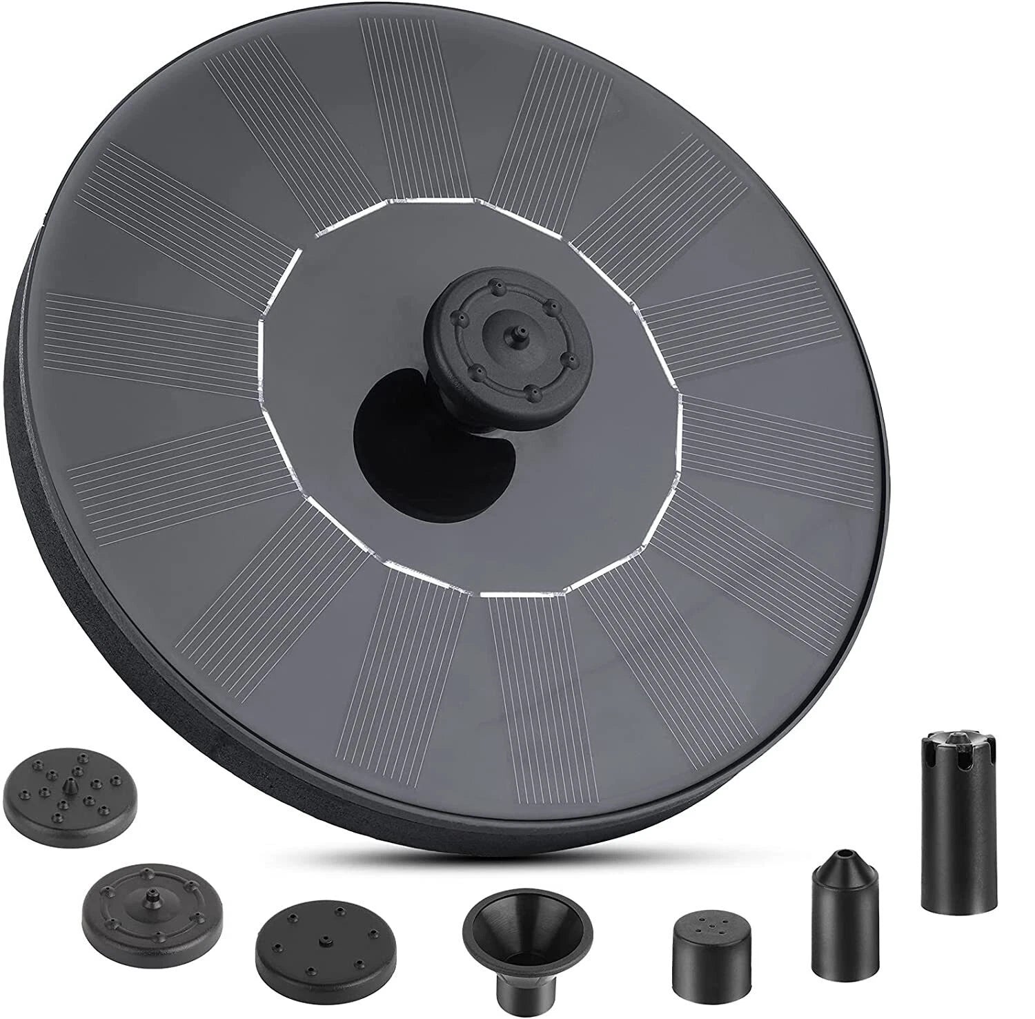 Solar Power Bird Bath Fountain With 4 Nozzle image 2