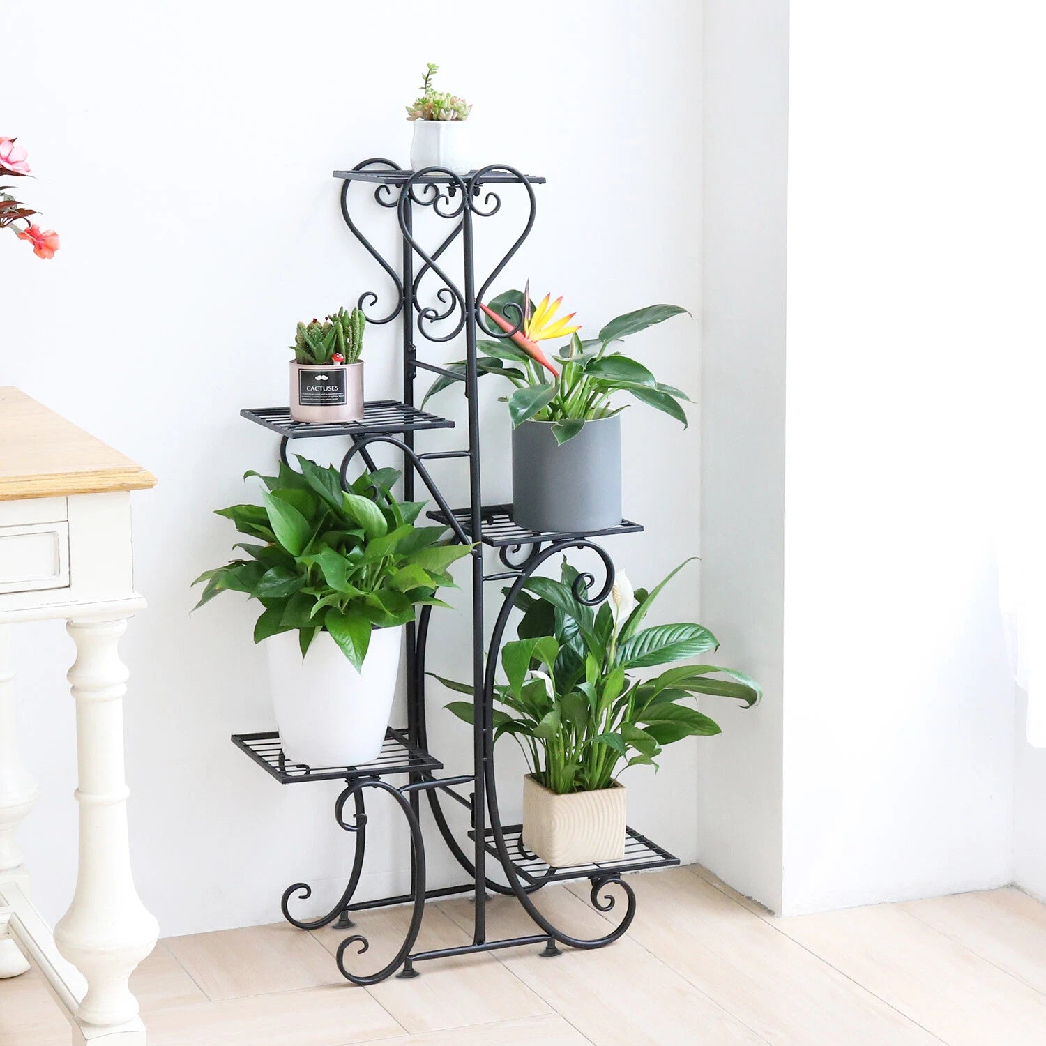 Multi Tier Metal Flower Rack Plant Stand image 5