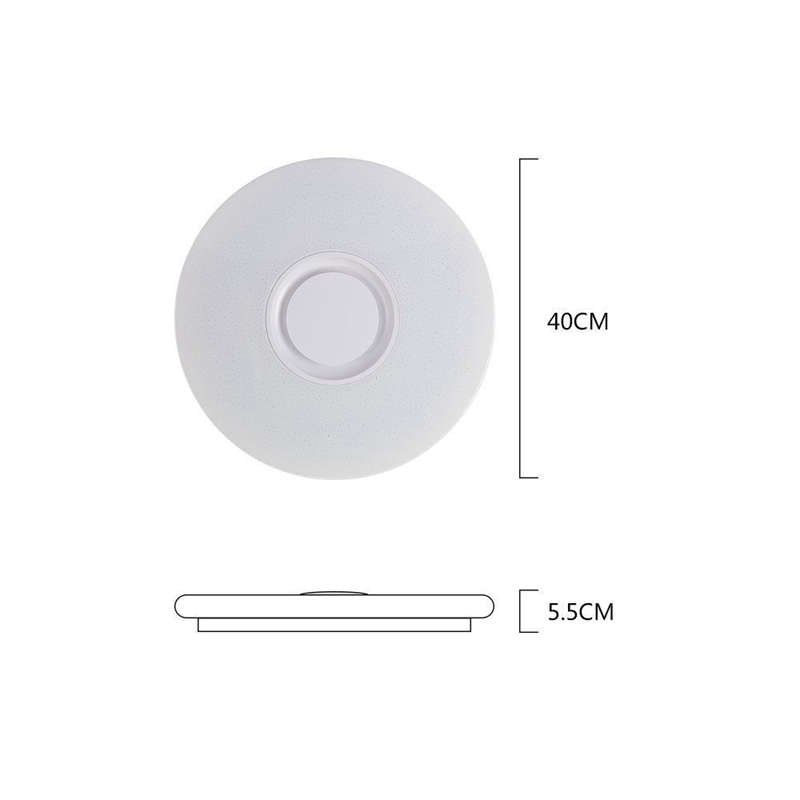 LED Flush Mount Ceiling Modern Light With Music image 5