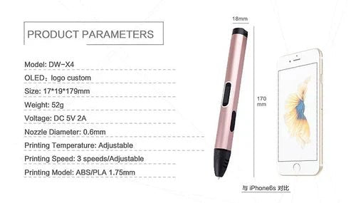 4th Gen 3D Drawing Pen | 3D printing Pen image 4