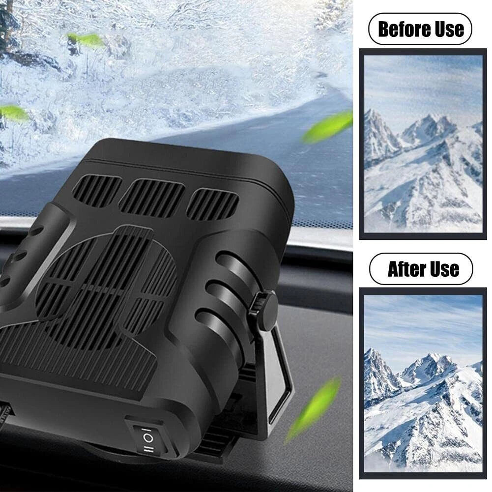 Portable Compact 12V Car Windshield Space Heater & Defroster image 6