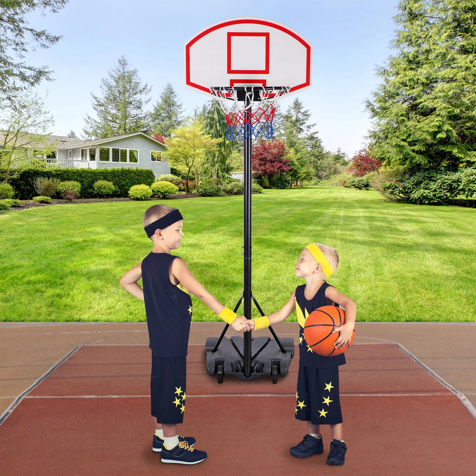 Portable Kids Adjustable Basketball Hoop image 1