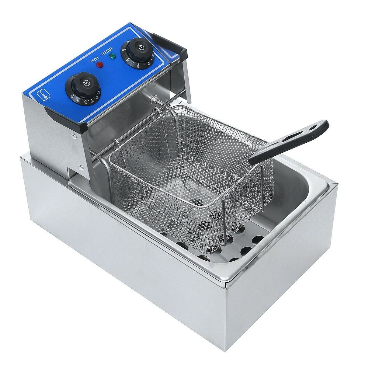 Countertop Home Electric Deep Oil Fryer With Basket 2500W image 0