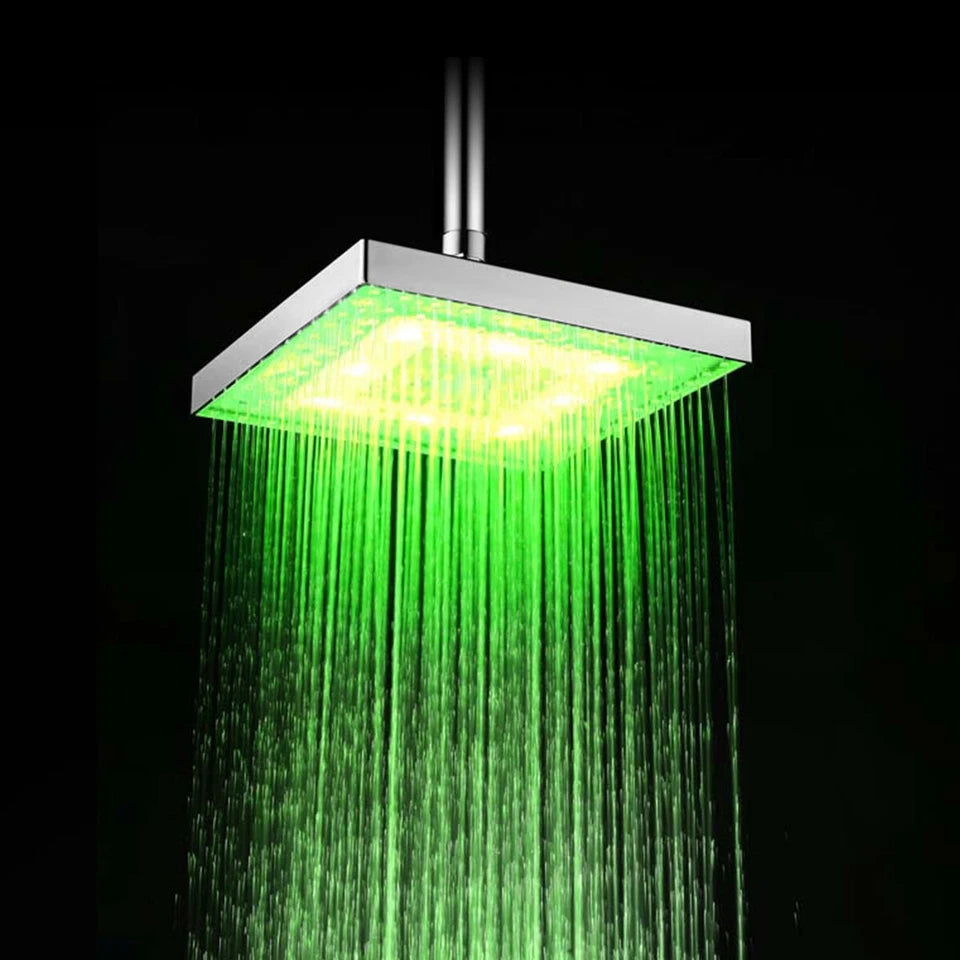 Color Changing Waterproof LED Shower Head Light image 2