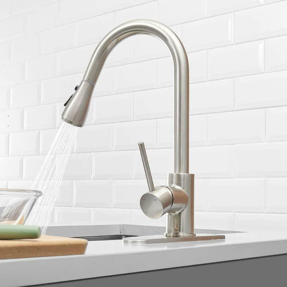 Kitchen Faucet Sink Pull Down Sprayer Single Lever Mixer Tap image 3