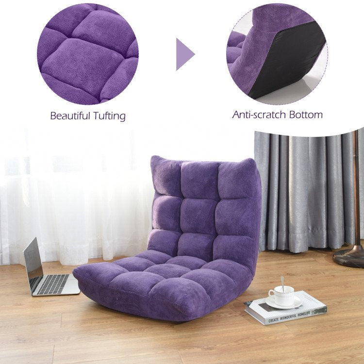 14-Position Adjustable Cushioned Floor Chair image 4