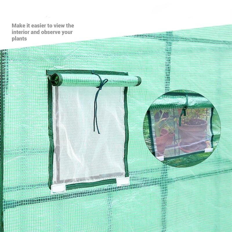 Walk-In Plant Greenhouse with Durable PE Cover image 3