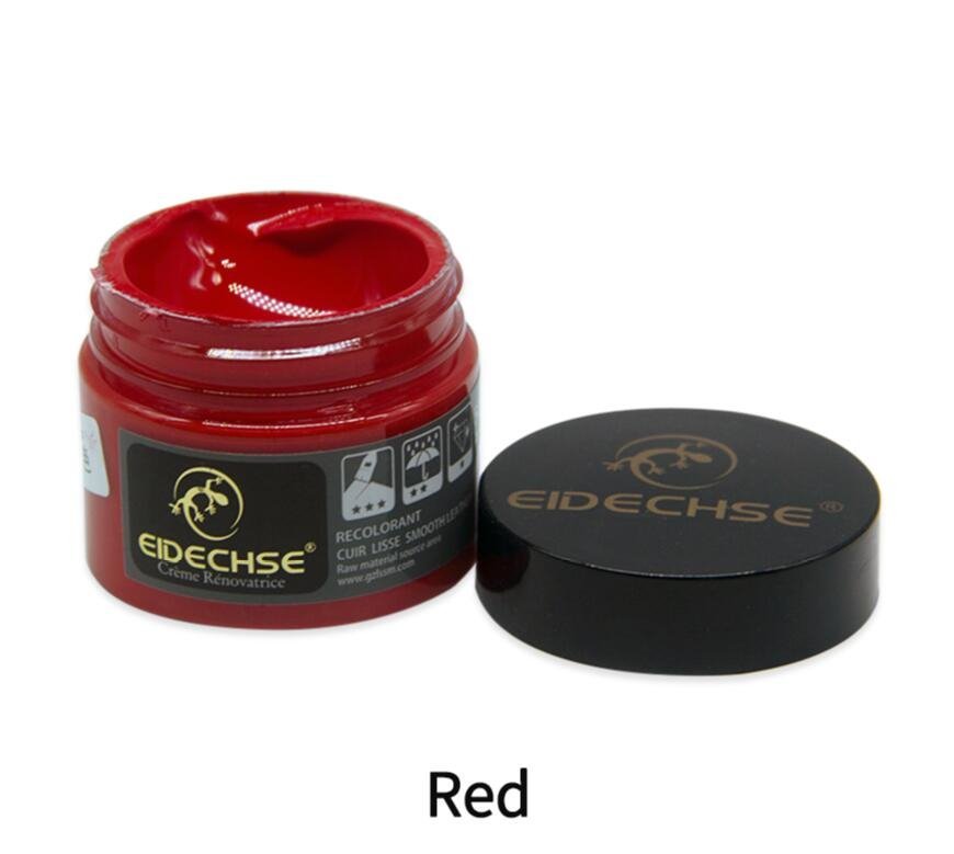 Leather Restoration Repairing Cream For Car Recoloring Kit - Red image