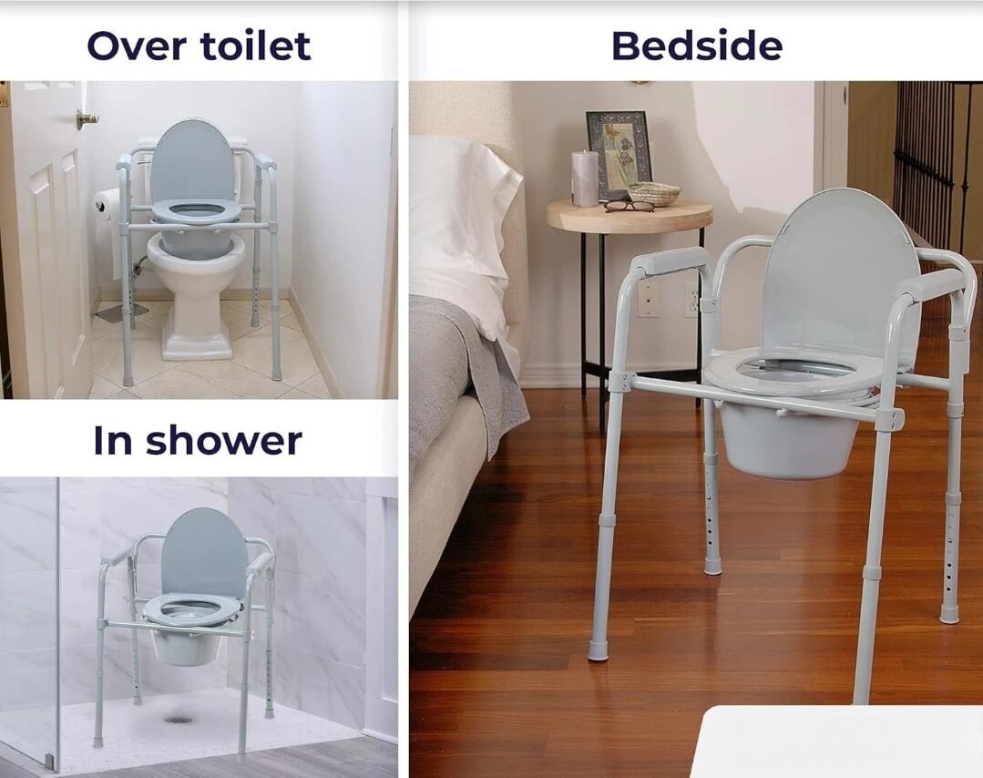 Heavy Duty 3 in 1 Bedside Toilet Commode image 3