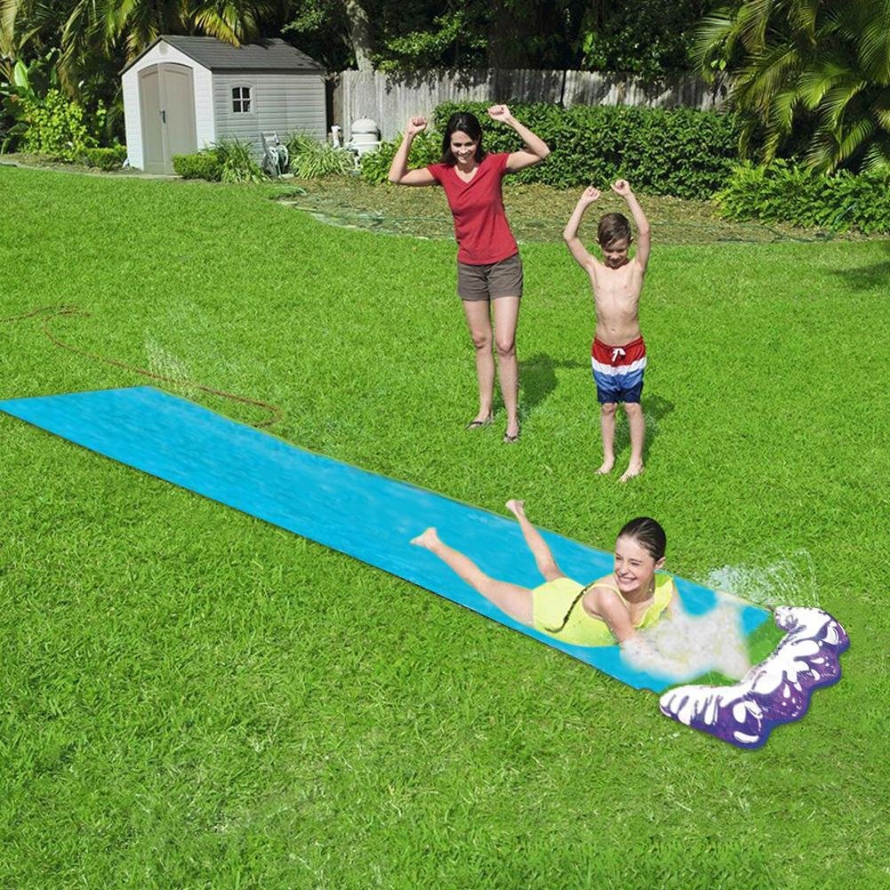 Long Kids Racing Home Water Slide 15' image 3