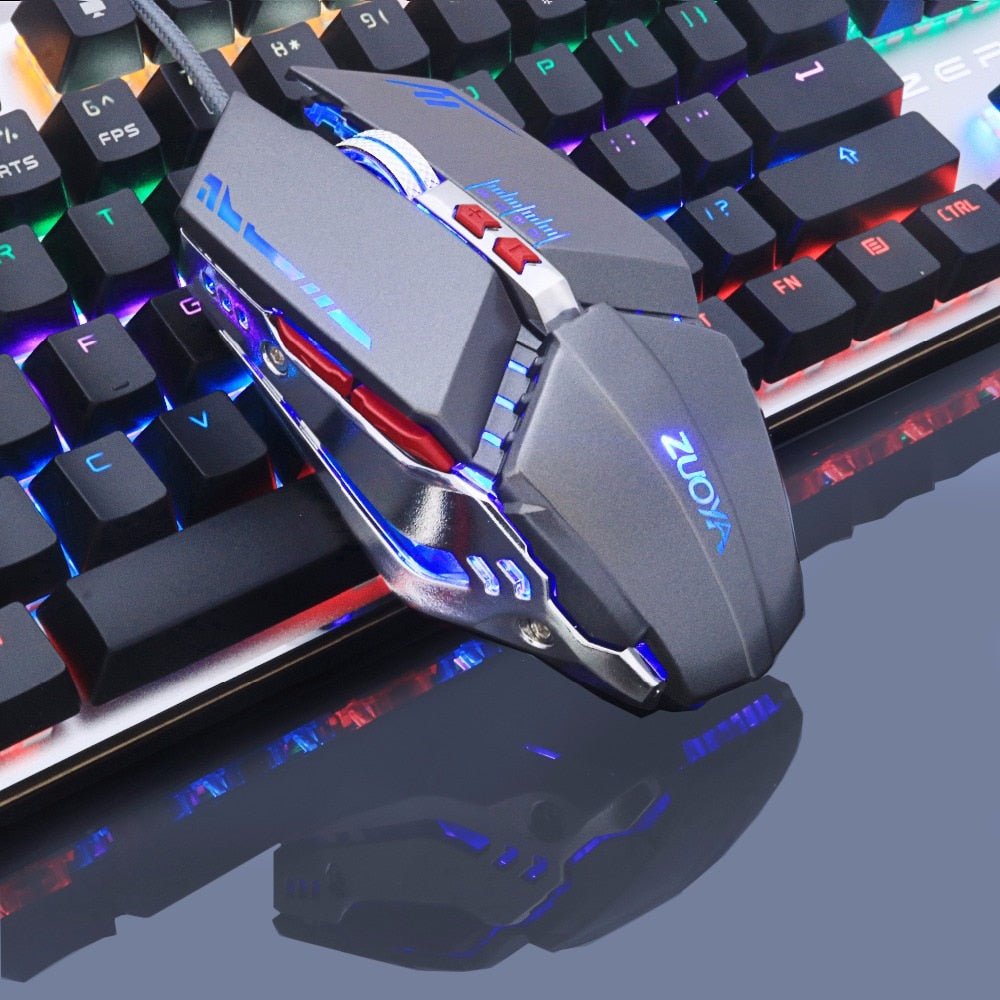 Wired Light RGB PC Gaming Mouse - Silver image