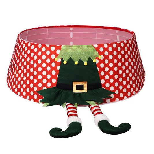 Decorative Elf Christmas Tree Collar Basket image 0